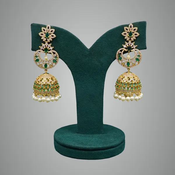 Green_Premium_Metal_Ear_Ring_For_Women