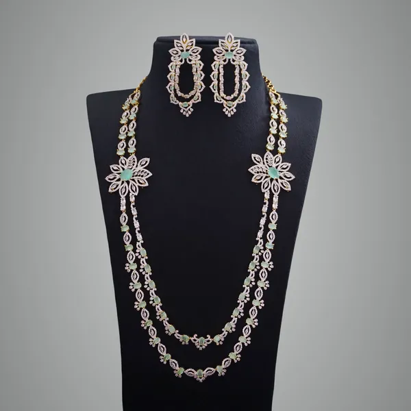 Mint_Green_Premium_Metal_Necklace_Set_For_Women