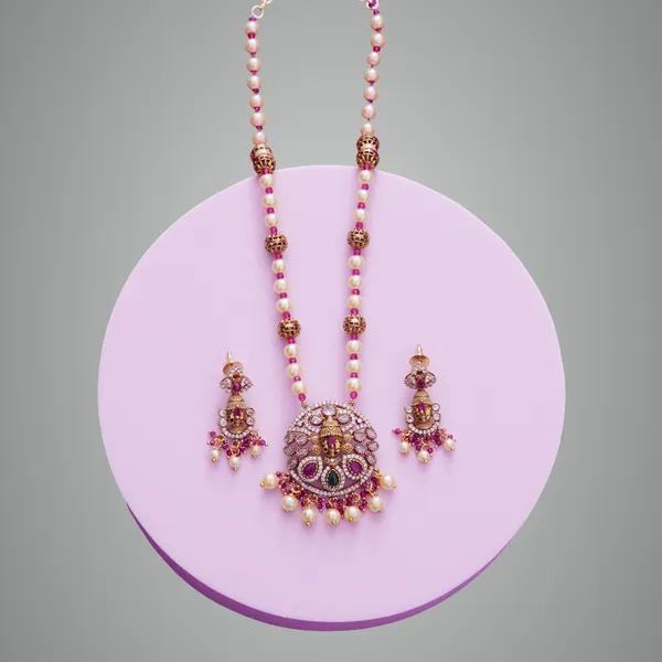 Ruby_Premium_Metal_Mala_Set_For_Women
