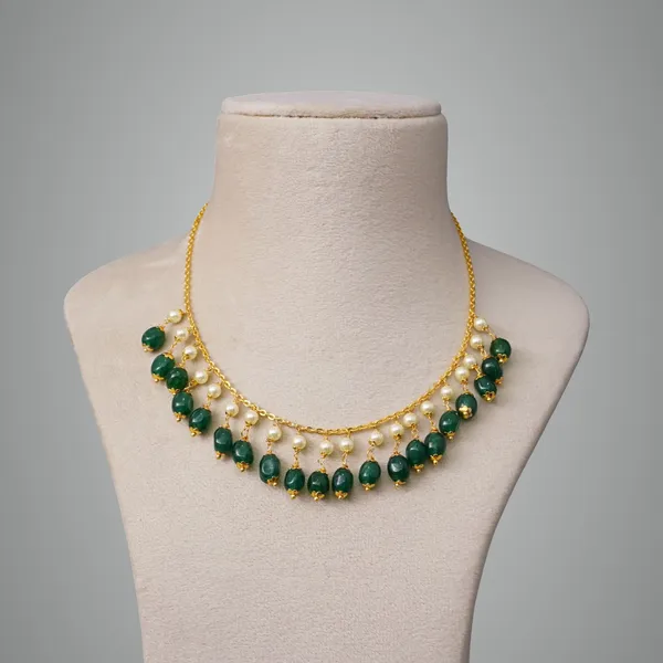 Green_Premium_Metal_Necklace_Set_For_Women