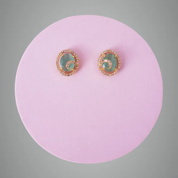 Mint_Green_Premium_Metal_Ear_Ring_For_Women