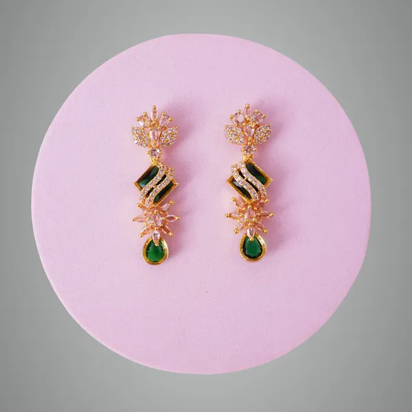 Green_Premium_Metal_Ear_Ring_For_Women