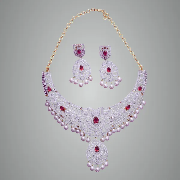 Silver_Premium_Metal_Necklace_Set_For_Women