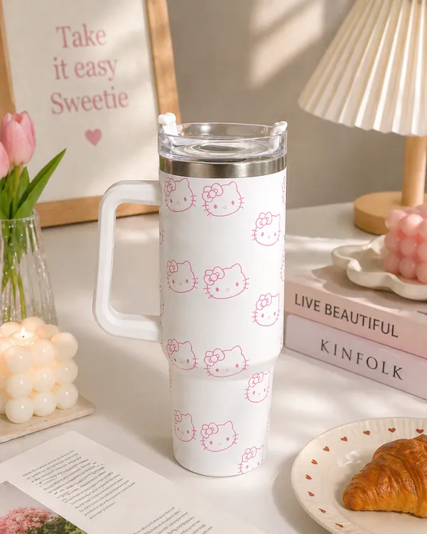 Snuggle_Pop_White_Kitty_Insulated_Tumbler_Mug_with_Straw_&_Handle