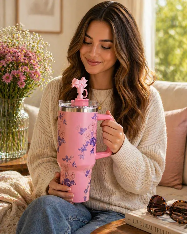 Floral_Insulated_Large_Travel_Tumbler-1200ml