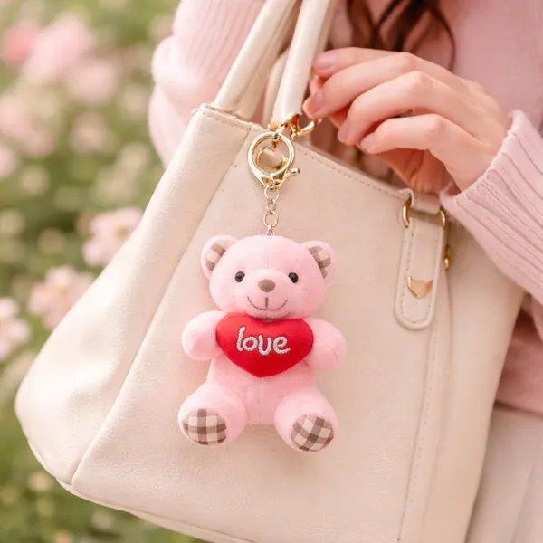 Pink_Mini_Teddy_Bear_Keychain