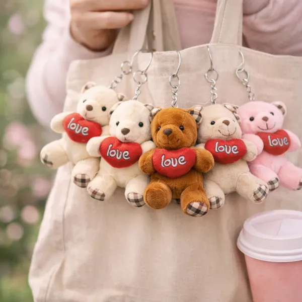 Pink_Mini_Teddy_Bear_Keychain