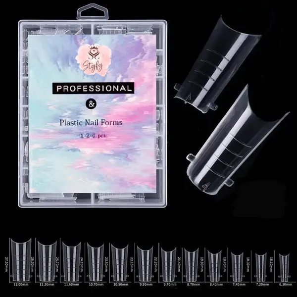 Transparent_Dual_Form_Tips_Dual_Tips_Forms_Full_Cover_False_Tips_Arched_For_Poly_Gel_Extension_Builder_Gel_Tips_Extensions_(C_Cut_Square_Dual_Form_Tips,_120_Pcs)
