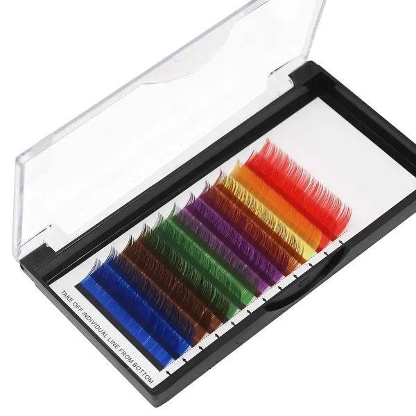 Multicolor_Colorful_Cluster_Eyelash_Extensions,_6_Shades,_Soft_And_Vibrant