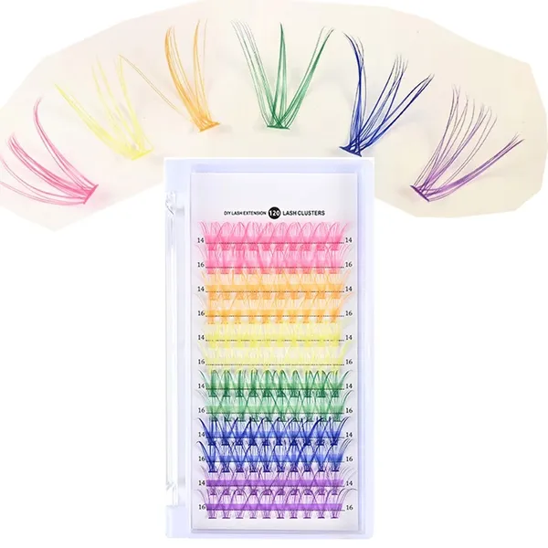 Multicolor_Colorful_Easy_Fan_Eyelash_Extensions,_8_Shades,_Soft_And_Vibrant