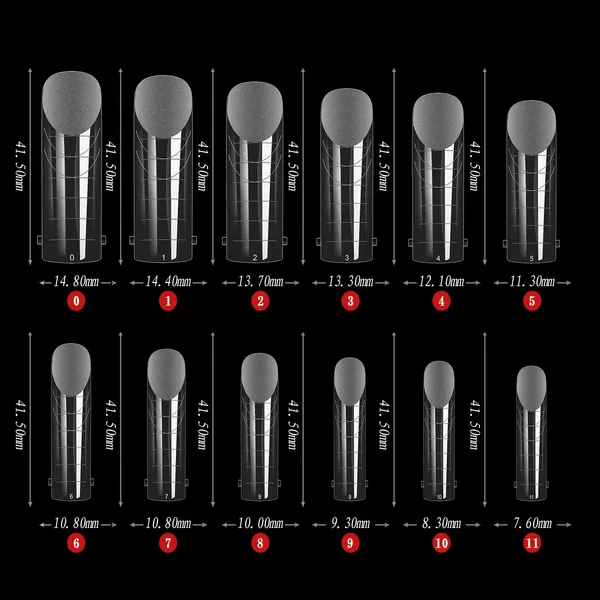 Frosted_Dual_Form_Nail_Tips_Full_Cover_False_Nail_Tips_Arched_For_Poly_Nail_Gel_Extension_Builder_Gel_Nail_Extensions_(Half_Matte_Square_Dual_Form_Tips,_120_Pcs)