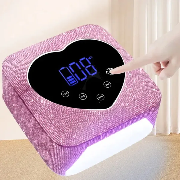 Multicolor_Heart_Shape_Bling_Diamonds_Wireless_Uv_Led_Lamp_Diamond_Bling_Uv_Soak_Machine_Nail_Dryer_48_Beads_Nail_Gel_Dryer_72W