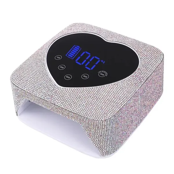 Silver_Heart_Shape_Blingy_Diamonds_Wireless_Uv_Led_Lamp_Diamond_Bling_Uv_Soak_Machine_Nail_Dryer_48_Beads_Nail_Gel_Dryer_72W