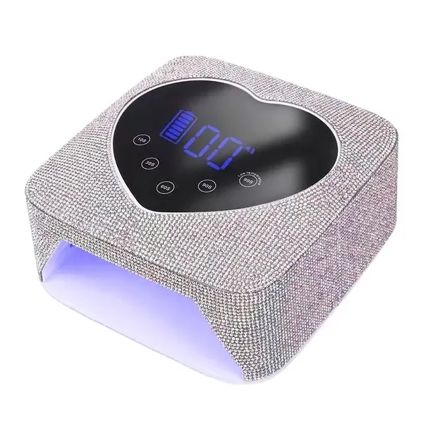 Silver_Heart_Shape_Blingy_Diamonds_Wireless_Uv_Led_Lamp_Diamond_Bling_Uv_Soak_Machine_Nail_Dryer_48_Beads_Nail_Gel_Dryer_72W