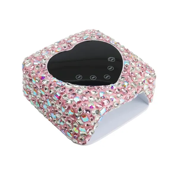 Pink_Heart_Shape_Rhinestone_Wireless_Uv_Led_Lamp_Jewel_Diamonds_Uv_Soak_Machine_Nail_Dryer_30_Beads_Nail_Gel_Dryer_72W