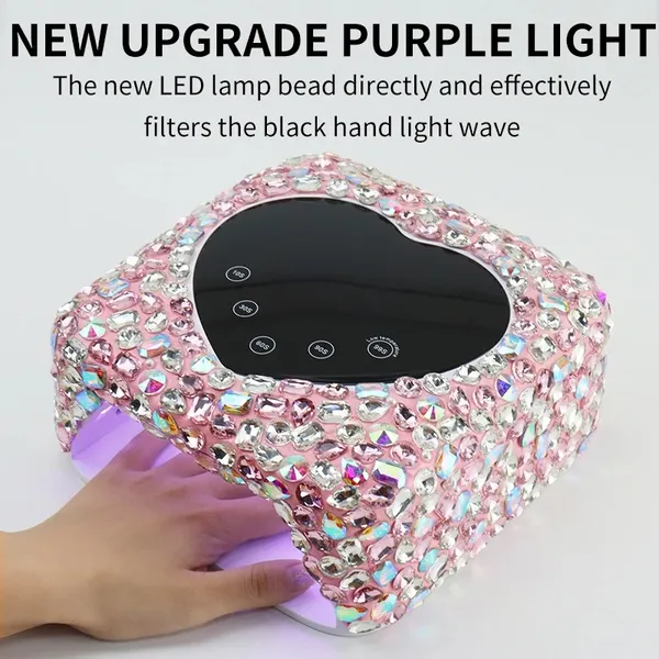 Pink_Heart_Shape_Rhinestone_Wireless_Uv_Led_Lamp_Jewel_Diamonds_Uv_Soak_Machine_Nail_Dryer_30_Beads_Nail_Gel_Dryer_72W