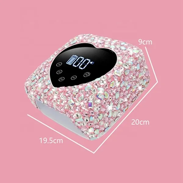 Pink_Heart_Shape_Rhinestone_Wireless_Uv_Led_Lamp_Jewel_Diamonds_Uv_Soak_Machine_Nail_Dryer_30_Beads_Nail_Gel_Dryer_72W