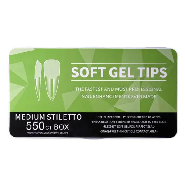 Transparent_Soft_Gel_Full_Cover_Tips_Half_Matte_Acrylic_Tips_Artificial_False_Tips_With_Box_Fake_Tips_Extension_For_Salons_Diy_Art_(Medium_Stiletto_Tips,_550_Pcs)