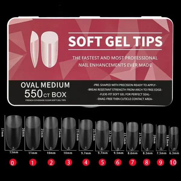 Transparent_Soft_Gel_Full_Cover_Tips_Half_Matte_Acrylic_Tips_Artificial_False_Tips_With_Box_Fake_Tips_Extension_For_Salons_Diy_Art_(Oval_Medium_Tips,_550_Pcs)
