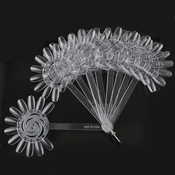 Transparent_Rose_Shape_Nail_Art_Polish_Display_Tips,_False_Nail_Sample_Sticks,_Round_Nail_Practice_Color_Display,_For_Nail_Home_Diy_Nail_Salon_Practice_Tools_(Round_Shaped_12_*_10_120Pcs)