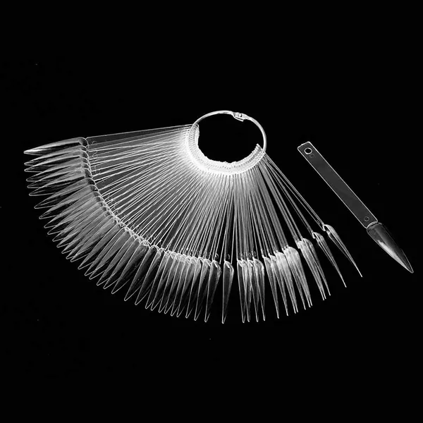 Transparent_Fan_Shape_Nail_Art_Polish_Display_Tips,_False_Nail_Sample_Sticks,_Stiletto_Nail_Practice_Color_Display,_For_Nail_Home_Diy_Nail_Salon_Practice_Tools_(Stiletto_Shaped_50_Pcs)