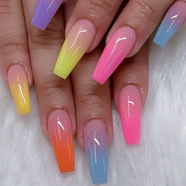 Multicolor__Nails_With_Glue_&_Manicure_Kit_Tie_&_Dye_(Set_Of_24)