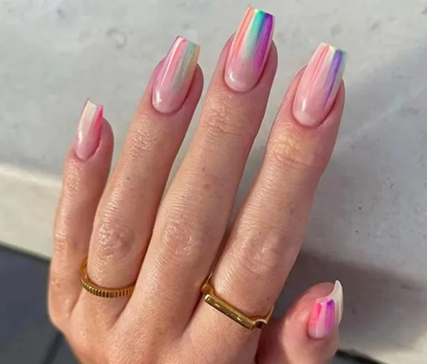 Multicolor__Nails_With_Glue_&_Manicure_Kit_Crayon_Box_(Set_Of_24)
