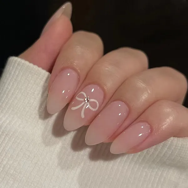 Multicolor_Nails_With_Glue_&_Manicure_Kit_Bougie_Bow__(Set_Of_24)