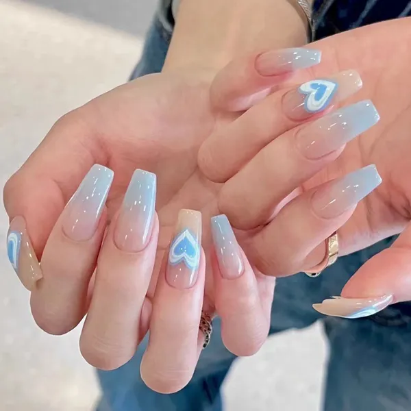 Multicolor_Nails_With_Glue_&_Manicure_Kit_Cloudy_Hearts_(Set_Of_24)