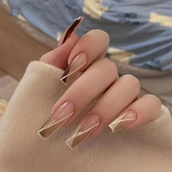 Rose_Gold_Nails_With_Glue_&_Manicure_Kit_Nude_Mocha_(Set_Of_24)