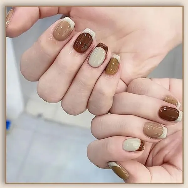 Multicolor__Nails_With_Glue_&_Manicure_Kit_Coffee_Bite_(Set_Of_24)