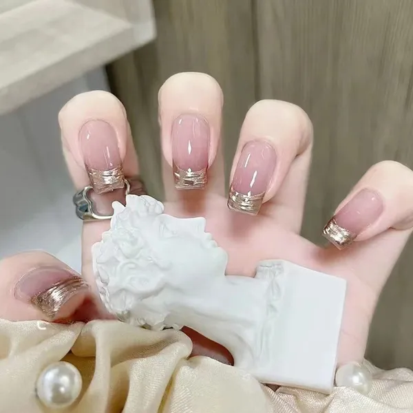Rose_Gold_Nails_With_Glue_&_Manicure_Kit_Nude_Champagne_French_(Set_Of_24)