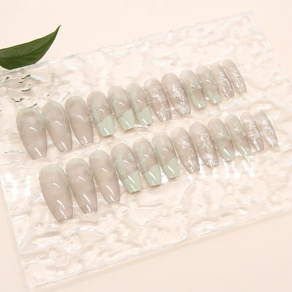 Multicolor_Nails_With_Glue_&_Manicure_Kit_Nude_Jade__(Set_Of_24)