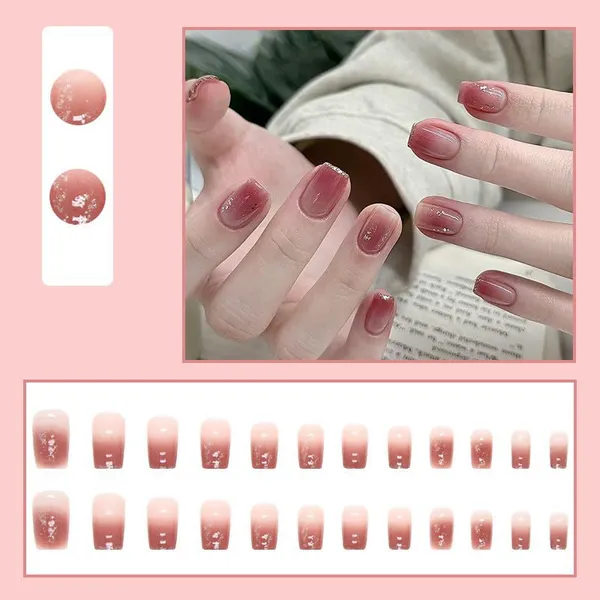 Multicolor__Nails_With_Glue_&_Manicure_Kit_Sorbet_(Set_Of_24)