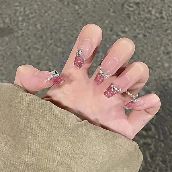 Multicolor__Nails_With_Glue_&_Manicure_Kit_Spot_Light_(Set_Of_24)