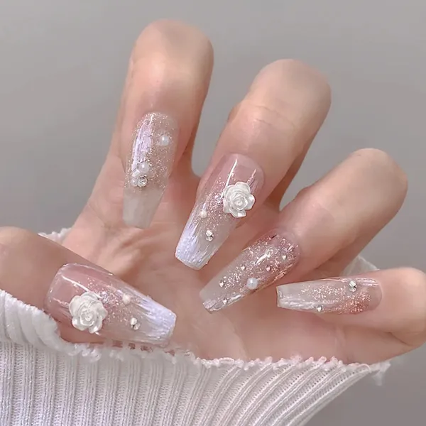 Multicolor__Nails_With_Glue_&_Manicure_Kit_Frozen_(Set_Of_24)