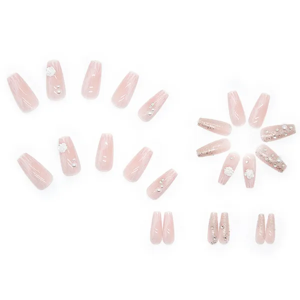 Multicolor__Nails_With_Glue_&_Manicure_Kit_Frozen_(Set_Of_24)
