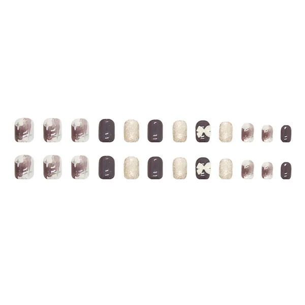Multicolor__Nails_With_Glue_&_Manicure_Kit_Starry_Night_(Set_Of_24)