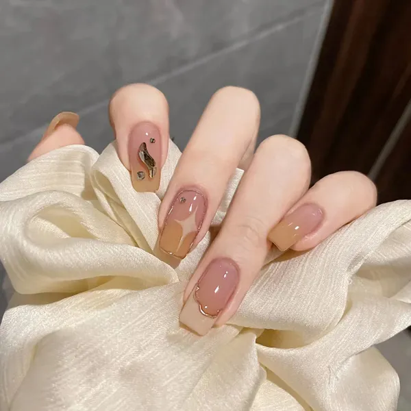 Multicolor__Nails_With_Glue_&_Manicure_Kit_Magical_(Set_Of_24)