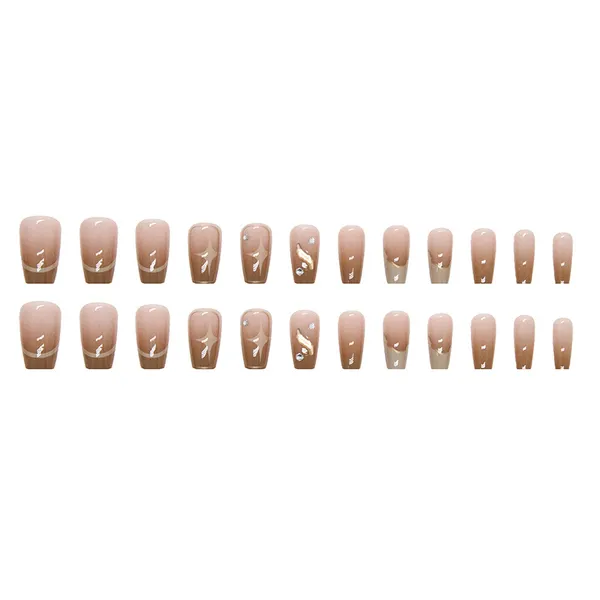 Multicolor__Nails_With_Glue_&_Manicure_Kit_Magical_(Set_Of_24)
