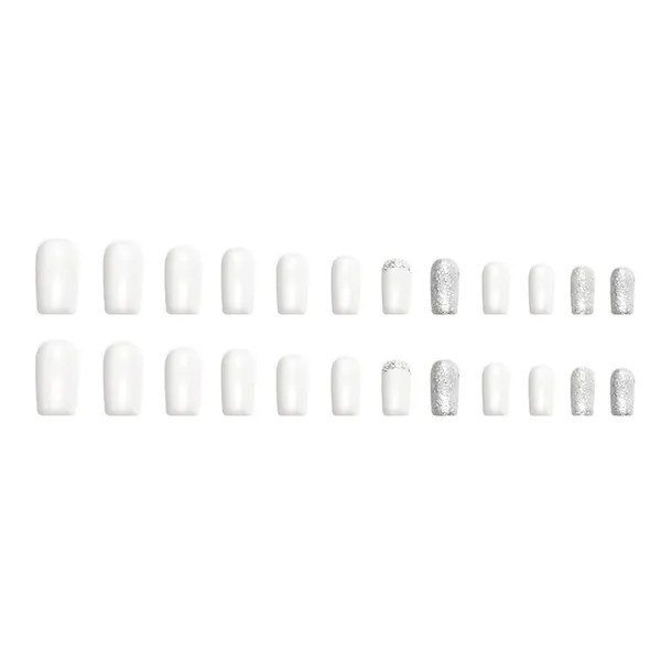 Multicolor__Nails_With_Glue_&_Manicure_Kit_Snowie_(Set_Of_24)