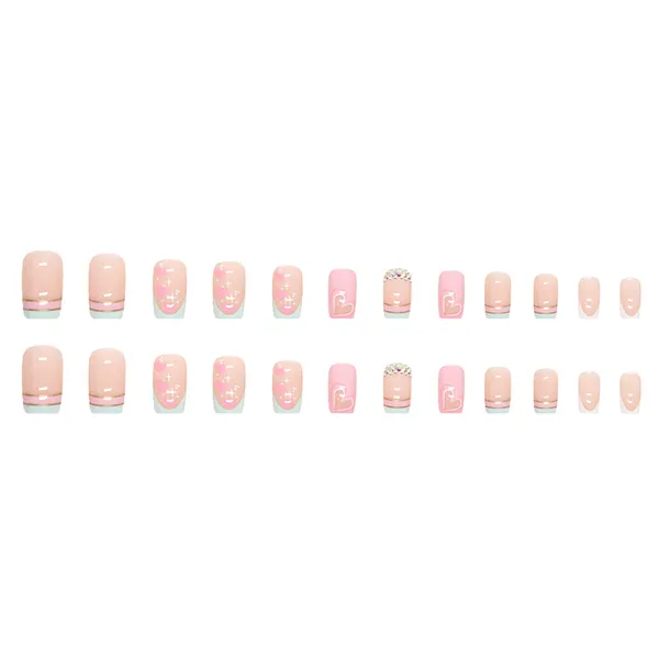 Multicolor__Nails_With_Glue_&_Manicure_Kit_Legit_Love_(Set_Of_24)
