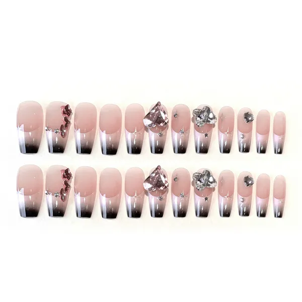 Multicolor_Luxe_Stick_On_Fake_Nails_Artificial_Designer_With_24_Pcs_Jelly_Glue_On_False_Nail_Including_Manicure_Kit_Engaged