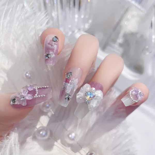 Multicolor_Luxe_Stick_On_Fake_Nails_Artificial_Designer_With_24_Pcs_Jelly_Glue_On_False_Nail_Including_Manicure_Kit_Party_Prince