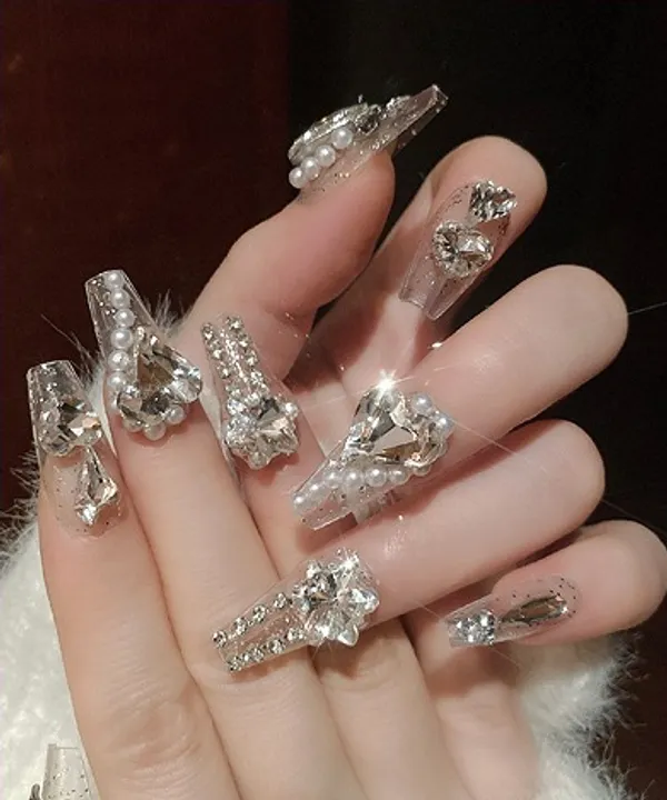 Multicolor_Luxe_Stick_On_Fake_Nails_Artificial_Designer_With_24_Pcs_Jelly_Glue_On_False_Nail_Including_Manicure_Kit_Bling_Queen