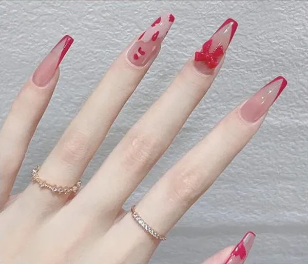 Multicolor__Nails_With_Glue_&_Manicure_Kit_Bowmance_(Set_Of_24)