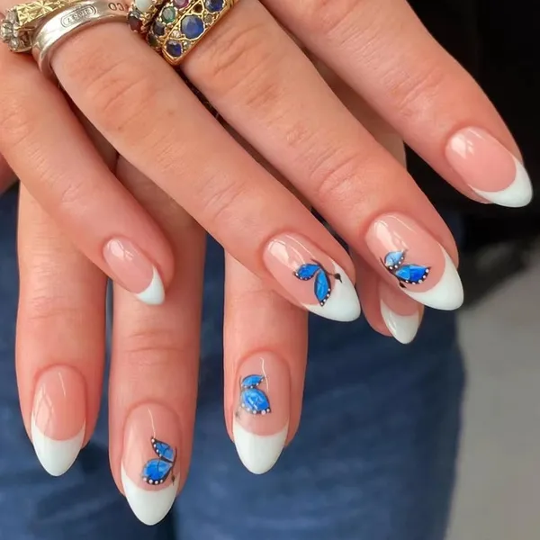 Multicolor__Nails_With_Glue_&_Manicure_Kit_French_Fly_(Set_Of_24)