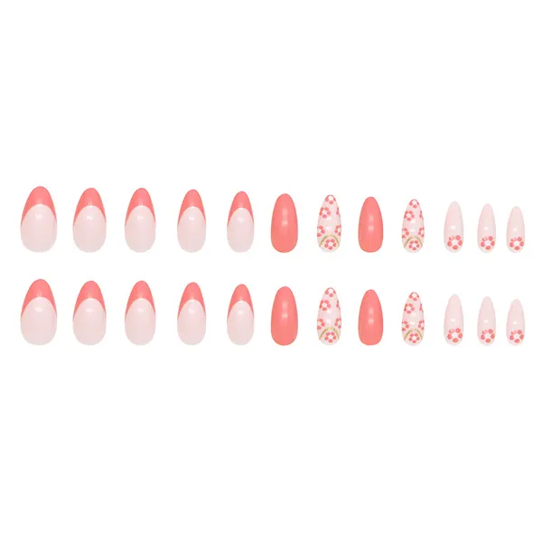 Multicolor__Nails_With_Glue_&_Manicure_Kit_Plum_Candy_(Set_Of_24)
