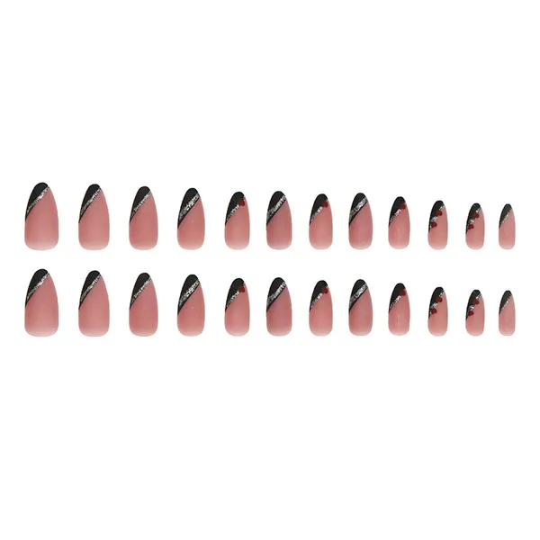 Multicolor__Nails_With_Glue_&_Manicure_Kit_Nude_Romance_(Set_Of_24)