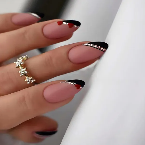 Multicolor__Nails_With_Glue_&_Manicure_Kit_Nude_Romance_(Set_Of_24)